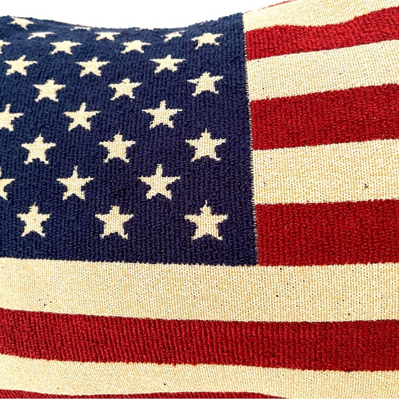 Primitive American flag pillow Fourth of July decor, Independence Day decor - Picture 10 of 11